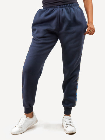Kali Sweats: Pants - Navy with Blue KK