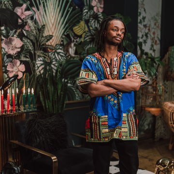 Blue Dashiki shirt | African Shirt