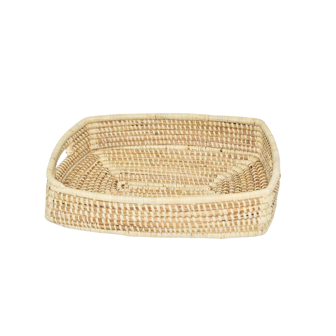 Handwoven Condiment Basket | Hand Towel Basket | Large