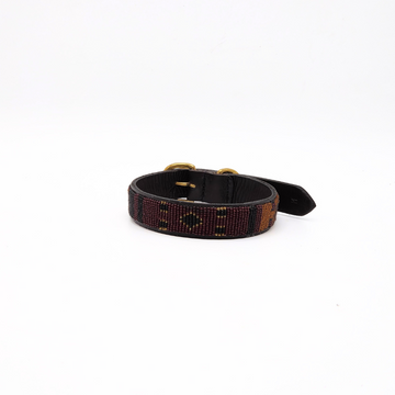 Handmade Maasai Beaded Leather Pet Collars | Dog collars