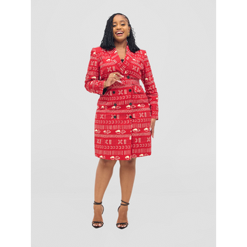 Ankara Blazer Dress