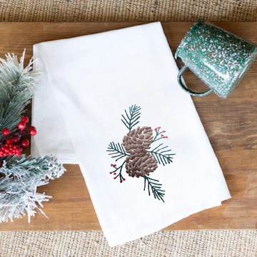 Christmas Acorn Kitchen Towel
