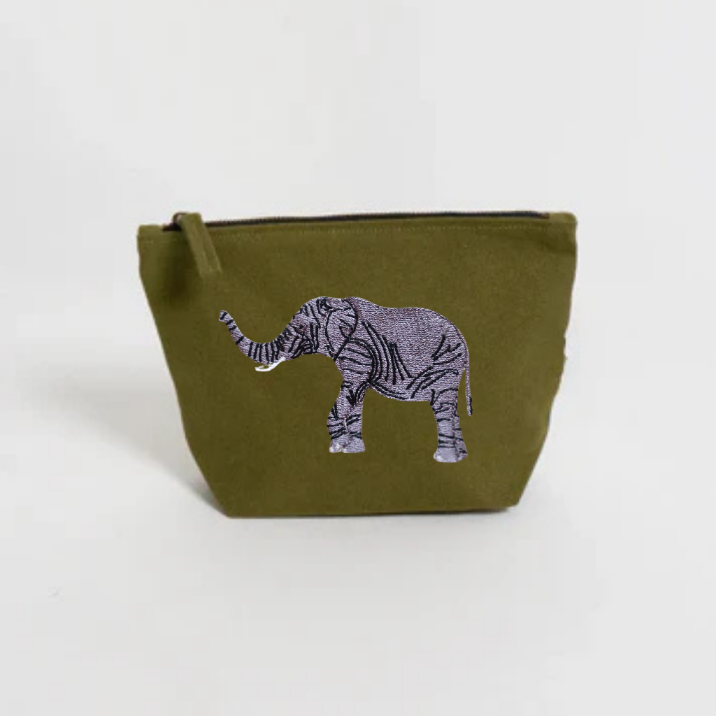 elephant makeup pouch