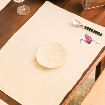 flamingo table mats