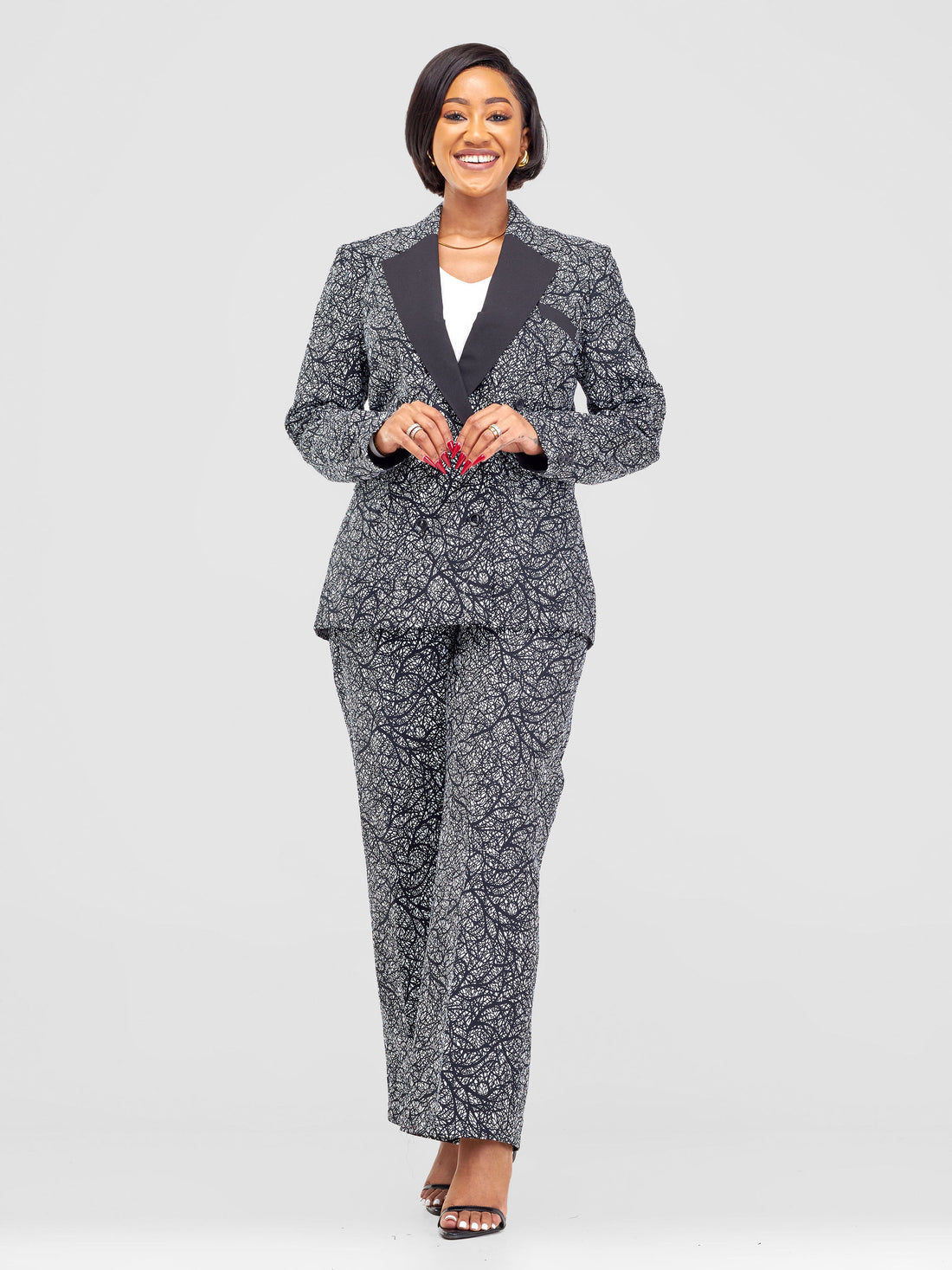 Amani Ankara Pant Suit| African outfit| African pants and jacket| African blazer
