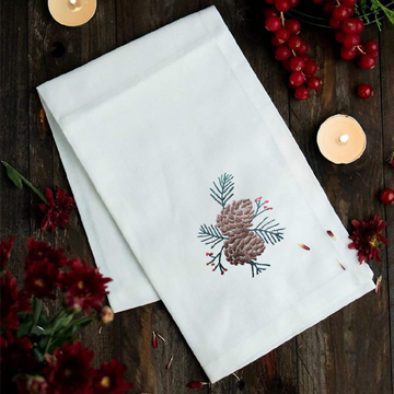 Christmas Napkins - Acorn Motif