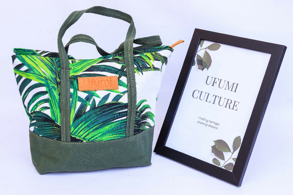 Tropical Green Tote Handbag