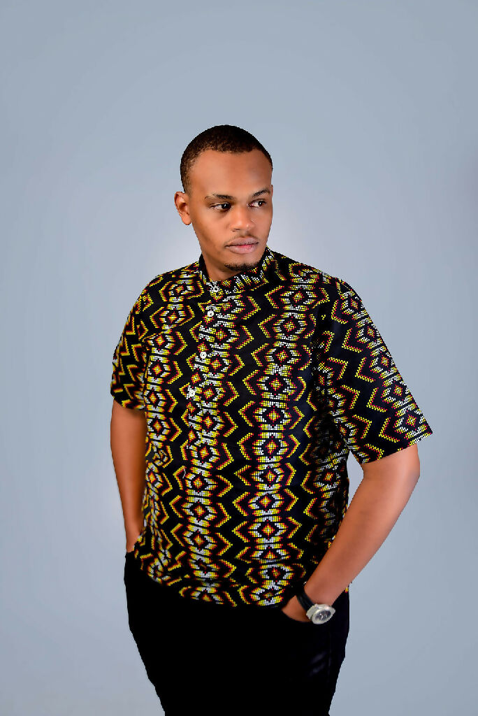 Multicoloured African Shirt Short Sleeve2 (2)