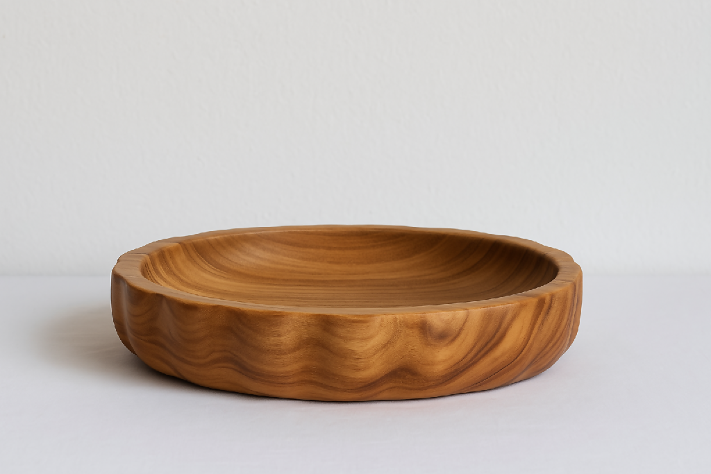 TIKI WOODEN BOWL