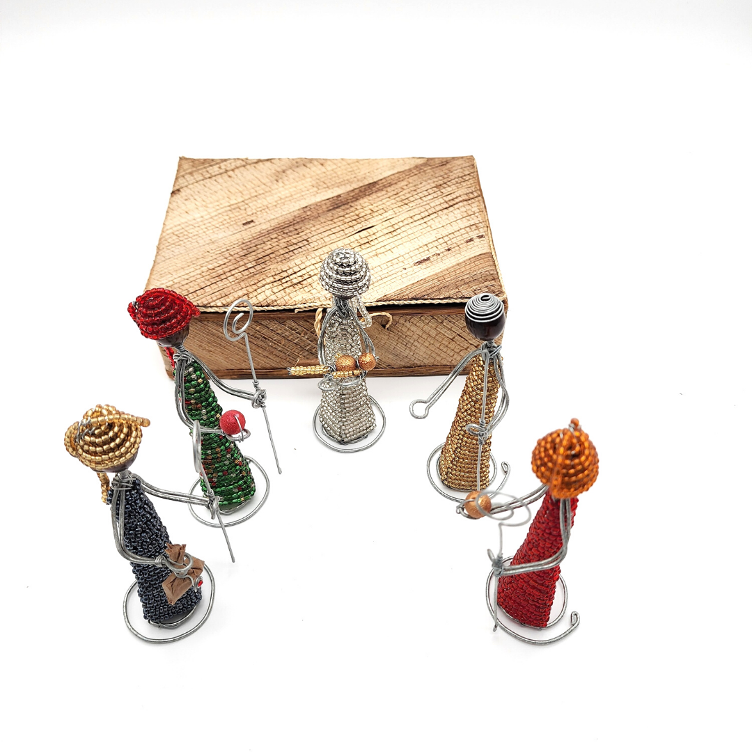 Handmade Beaded Nativity Set