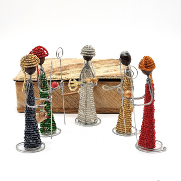 Handmade Beaded Nativity Set