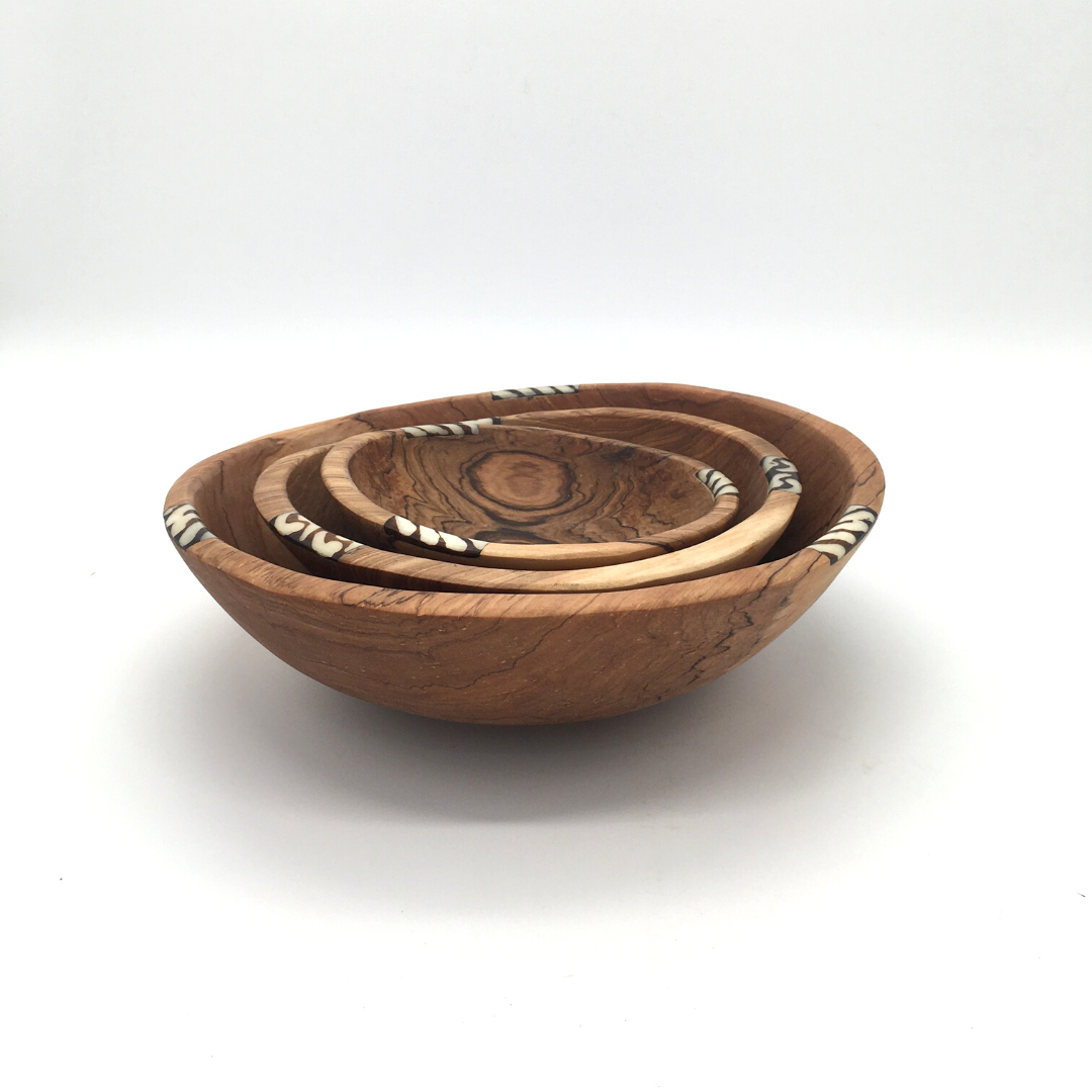 Wooden Kitchen Bowl Set