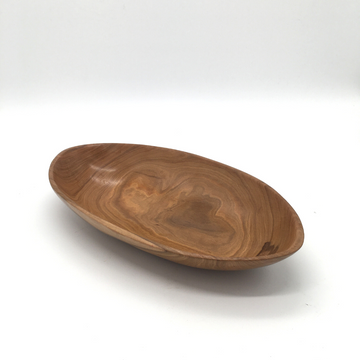Wooden Oval Kitchen Salad Bowl