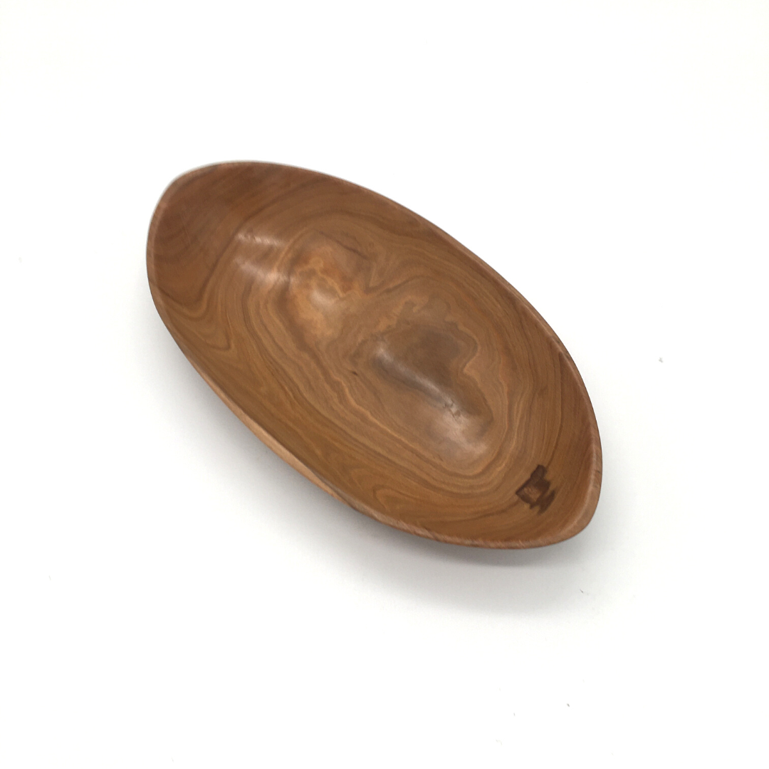 Wooden Oval Kitchen Salad Bowl