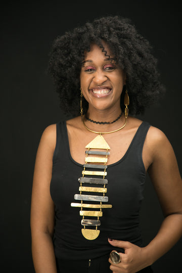 Long Recycled Bone Necklace