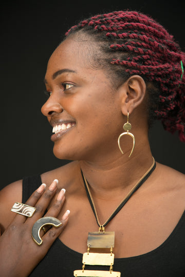 The Chic Brass Earrings