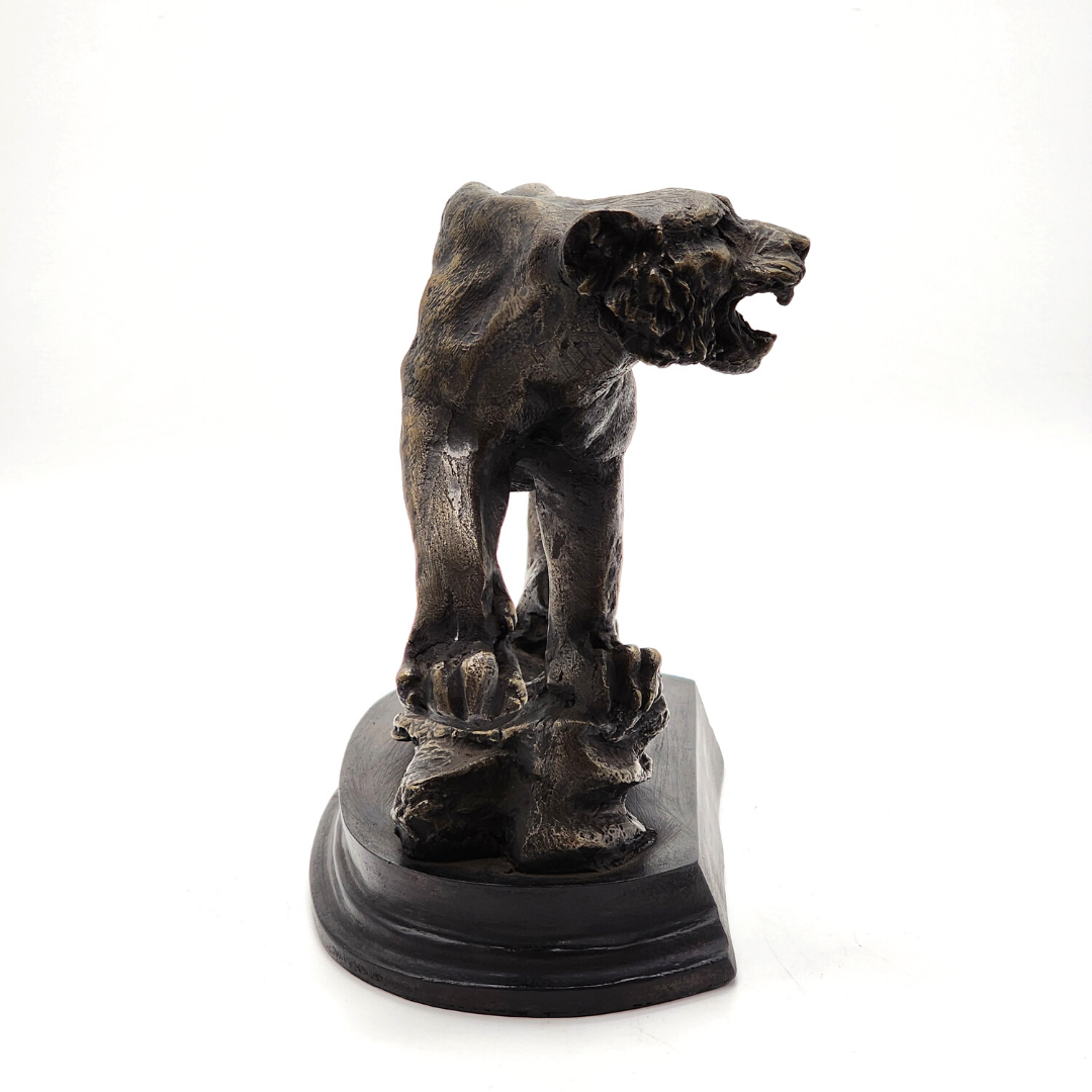 Leopard Bronze Sculpture