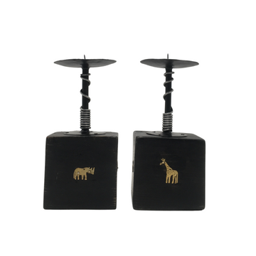 Artisan curated tower candle stand