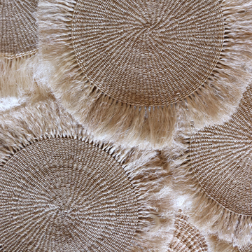 Natural sisal placemats | Fringe Placemats