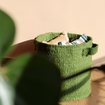 Sisal nesting blanket basket | Handwoven laundry basket