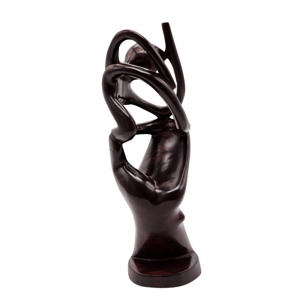 The Supporter Wood Carving | Sculpture