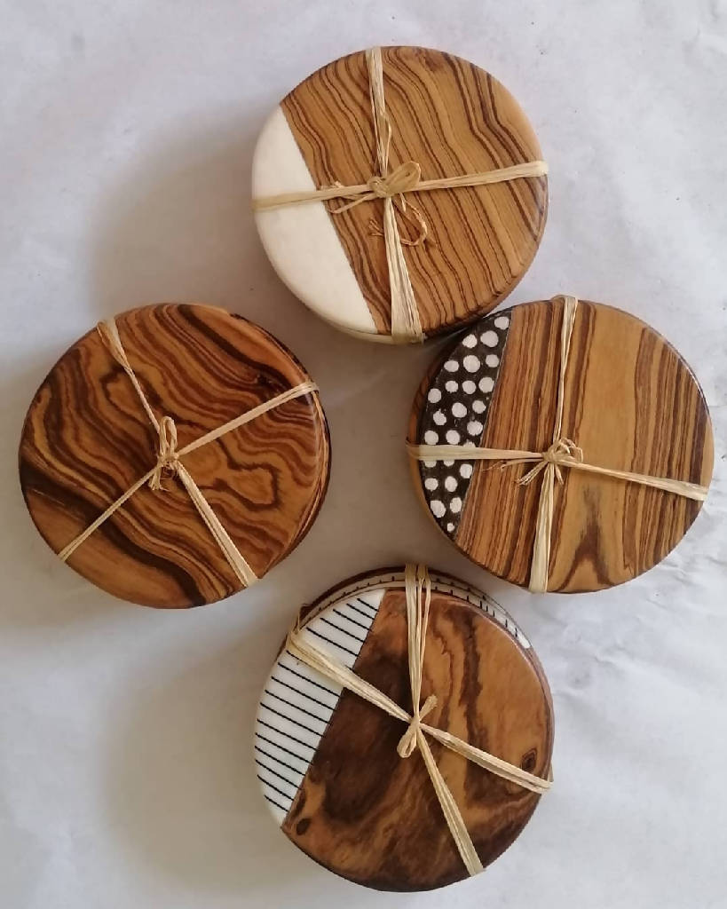 Wooden coasters - Authentic African handicrafts | Clothing, bags, painting, toys & more - CULTURE HUB by Muthoni Unchained