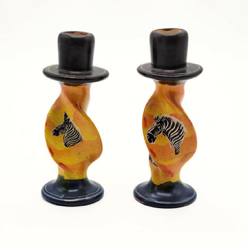 African Zebra Candle Stand