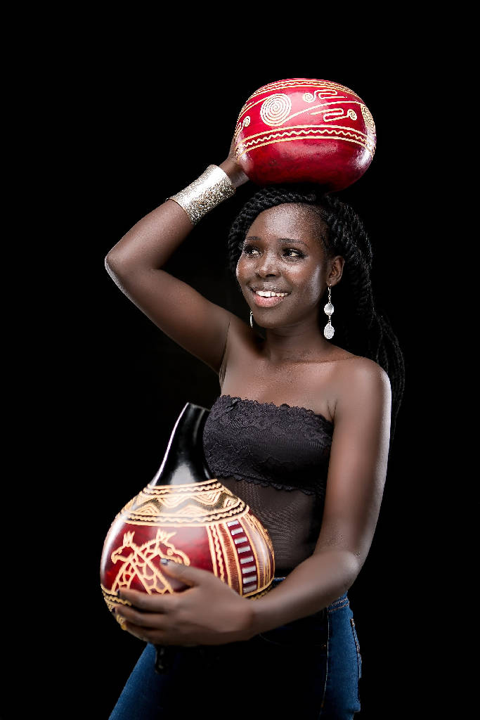African decorative Gourd-Calabash