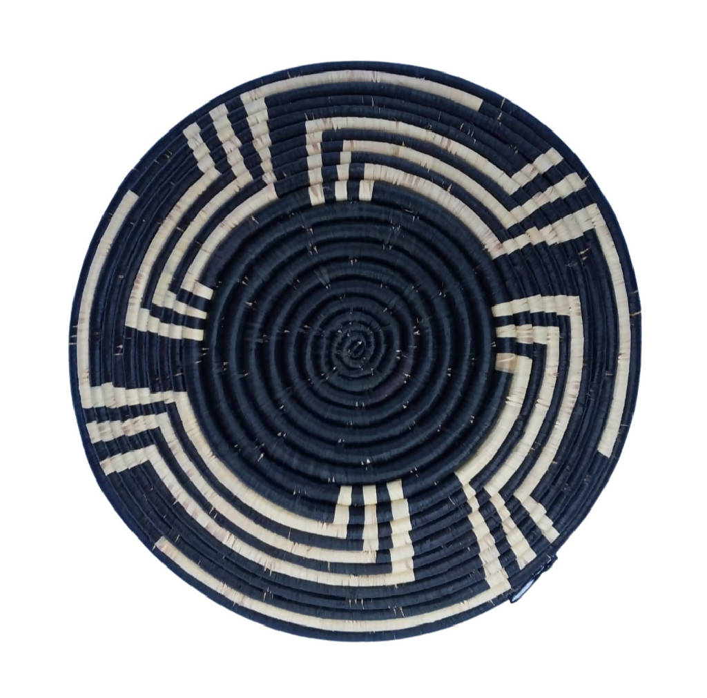 12inch Spiral Raffia Handwoven Bowl