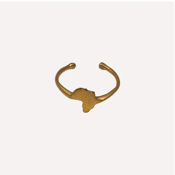 shape of Africa brass African Bangle - Authentic African handicrafts | Clothing, bags, painting, toys & more - CULTURE HUB by Muthoni Unchained