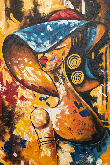 Abstract girl - Authentic African handicrafts | Clothing, bags, painting, toys & more - CULTURE HUB by Muthoni Unchained