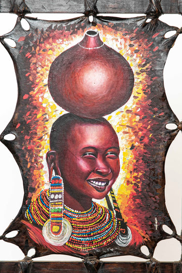 Smiling girl - Authentic African handicrafts | Clothing, bags, painting, toys & more - CULTURE HUB by Muthoni Unchained