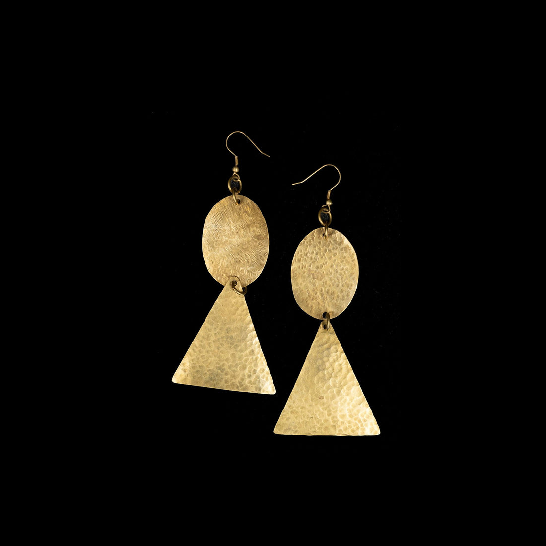 Chic Brass African Earrings - Authentic African handicrafts | Clothing, bags, painting, toys & more - CULTURE HUB by Muthoni Unchained