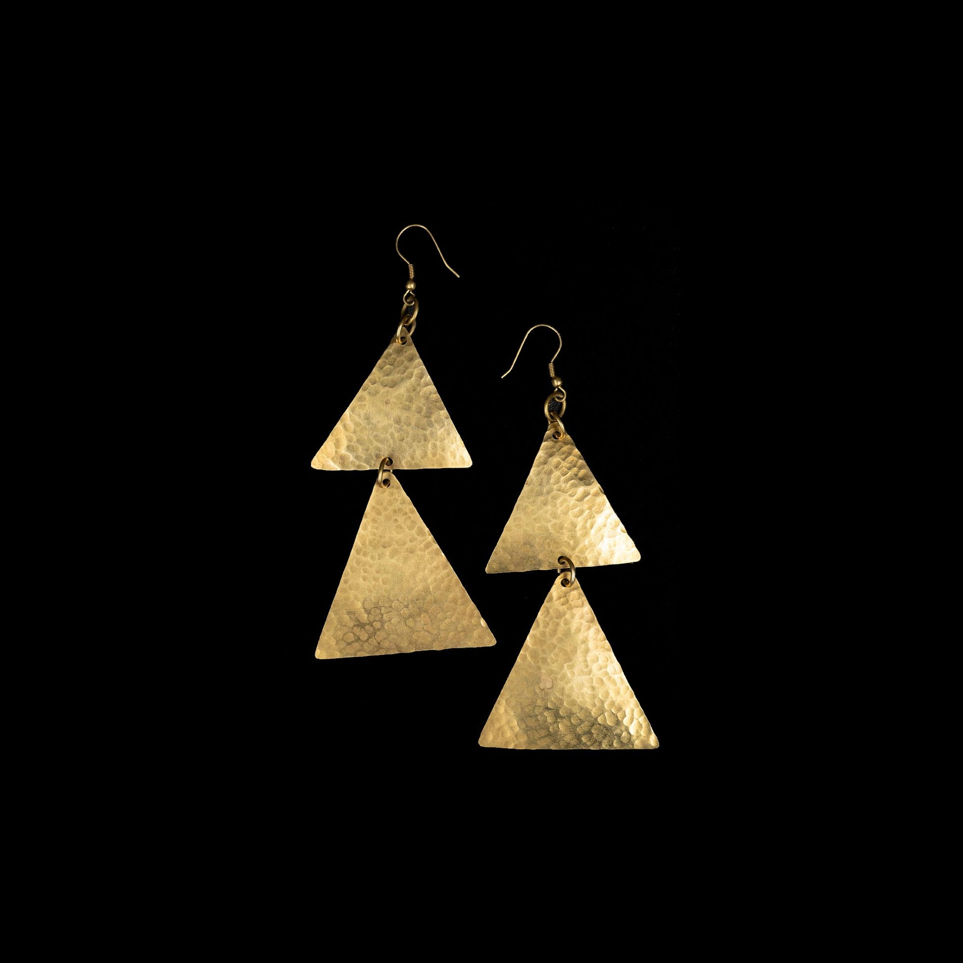 Chic Brass African Earrings - Authentic African handicrafts | Clothing, bags, painting, toys & more - CULTURE HUB by Muthoni Unchained