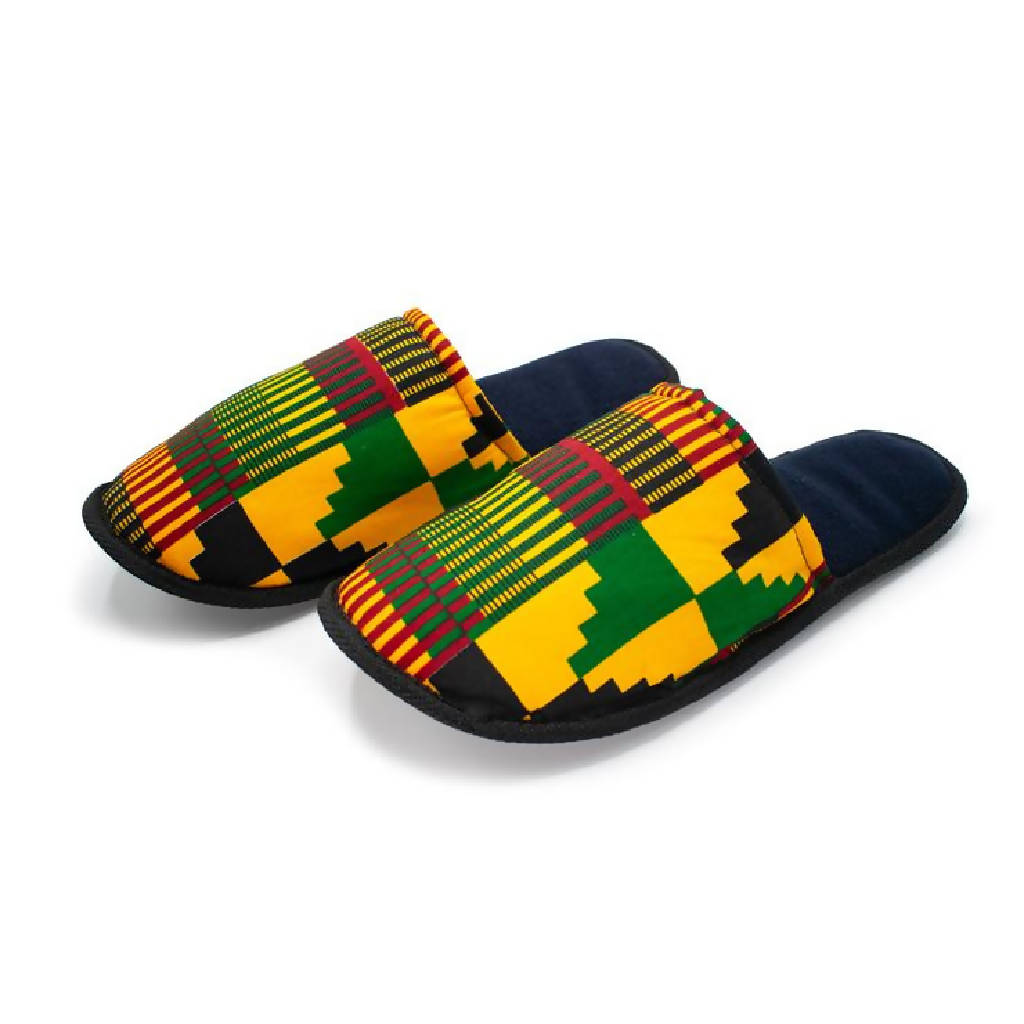 Kente slippers - Authentic African handicrafts | Clothing, bags, painting, toys & more - CULTURE HUB by Muthoni Unchained
