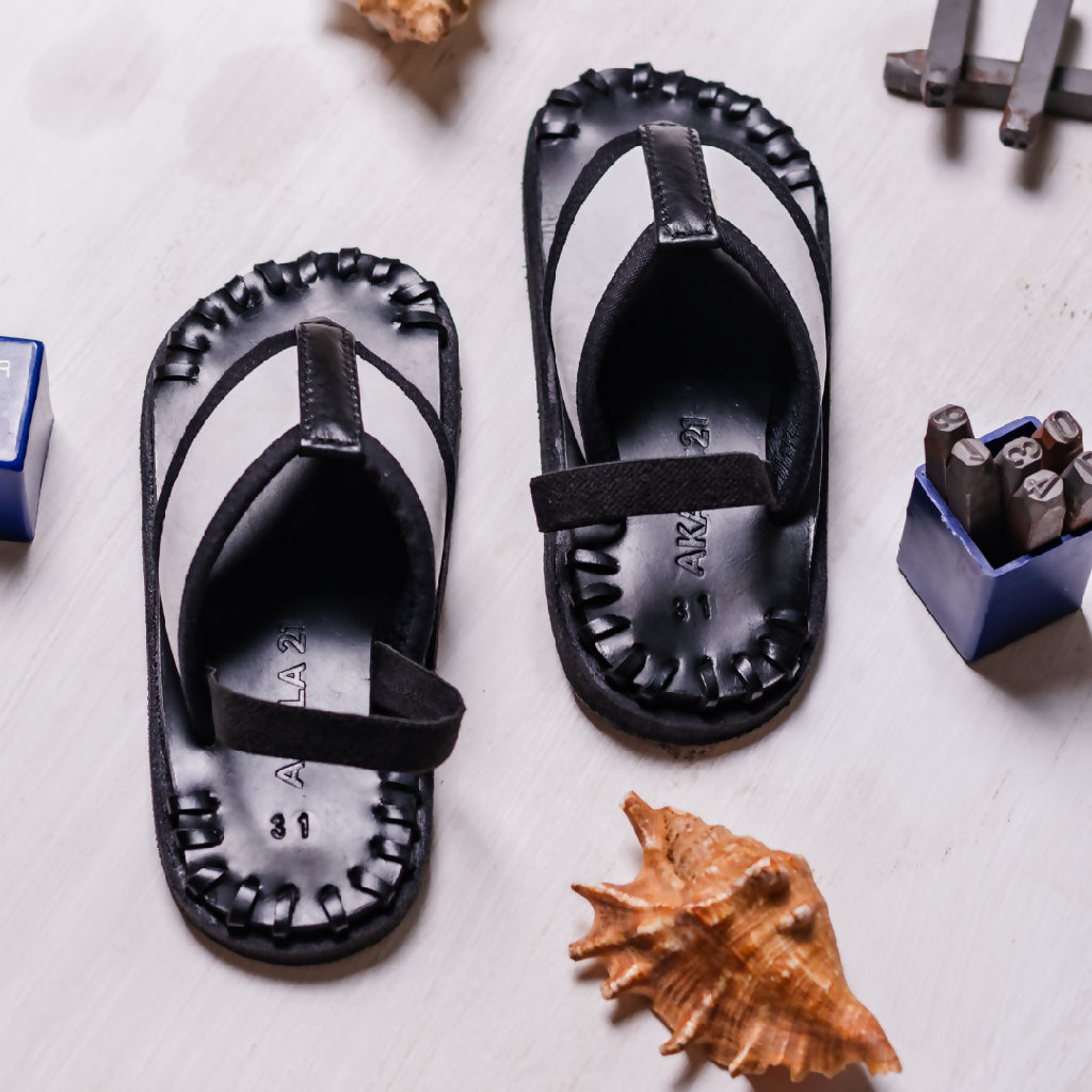 Trago leather Flip flops| Toddlers & Kids Sandals With Secure Straps