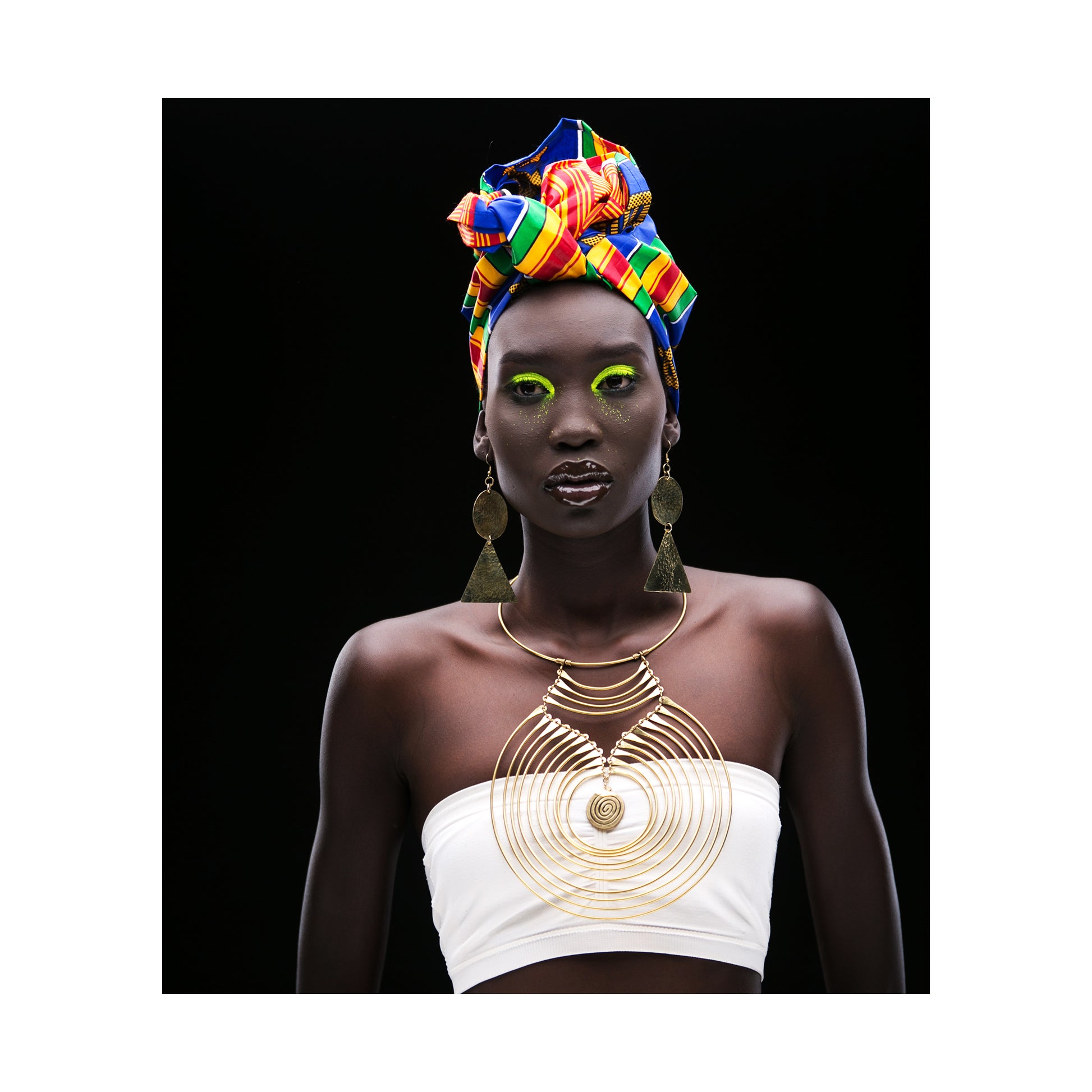 Chic Brass African Earrings - Authentic African handicrafts | Clothing, bags, painting, toys & more - CULTURE HUB by Muthoni Unchained