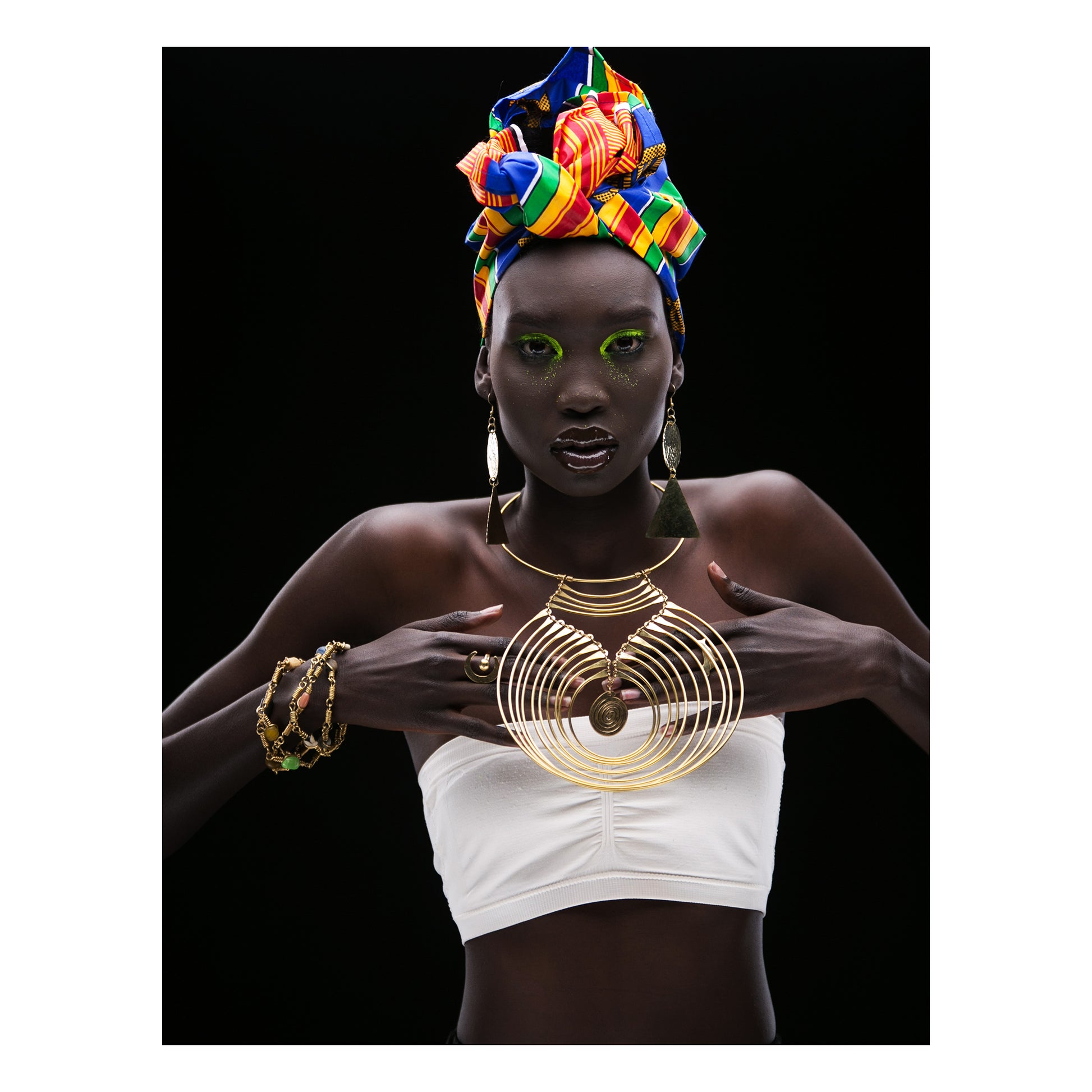 Chic Brass African Earrings - Authentic African handicrafts | Clothing, bags, painting, toys & more - CULTURE HUB by Muthoni Unchained