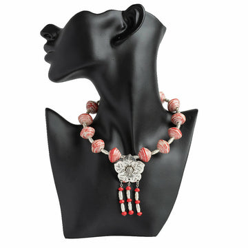 Bold Cherry Red Choker Necklace