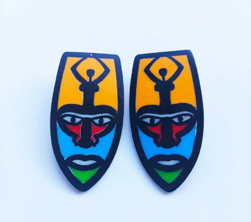 Erotic woman earrings