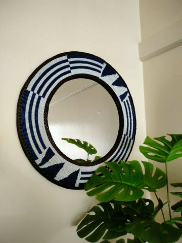 African beaded Mirror