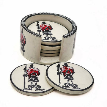 African Masaai Soapstone Coasters