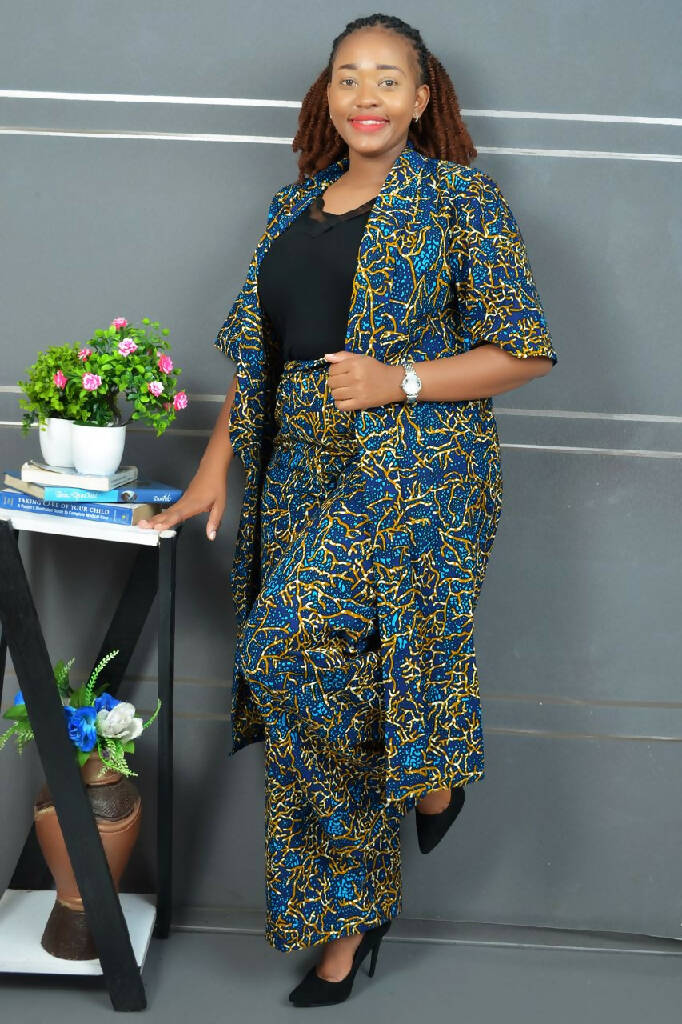 Ankara Palazzo Pants Suit - Main Image