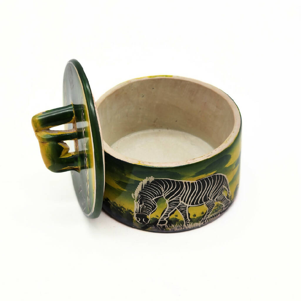 African Zebra Sugar Dish