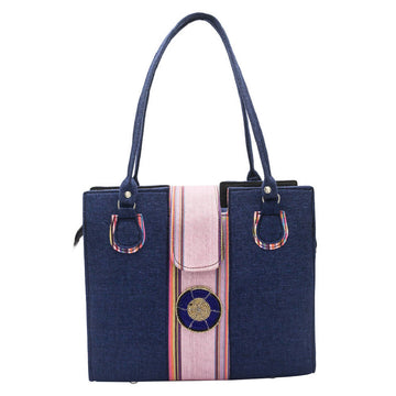 Jamaica material with kikoi handbag