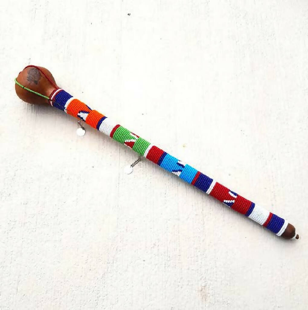 beaded maasai rungu
