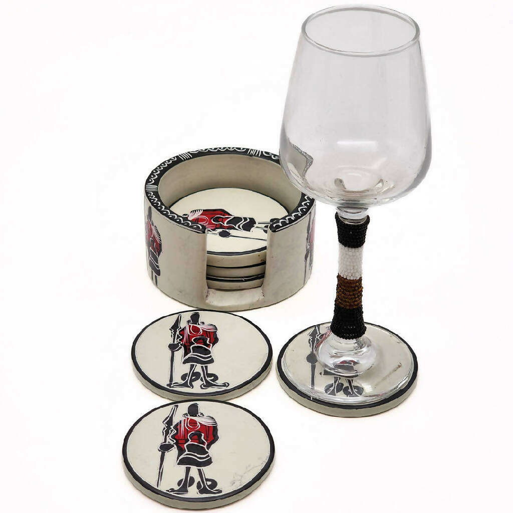 African Masaai Soapstone Coasters