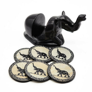 African Elephant Coasters| Soapstone Coasters