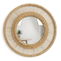 Handcrafted Malawi Cane Mirror - Mawu Africa