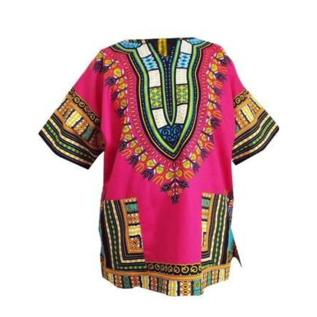 Pink Dashiki shirt | African Shirt